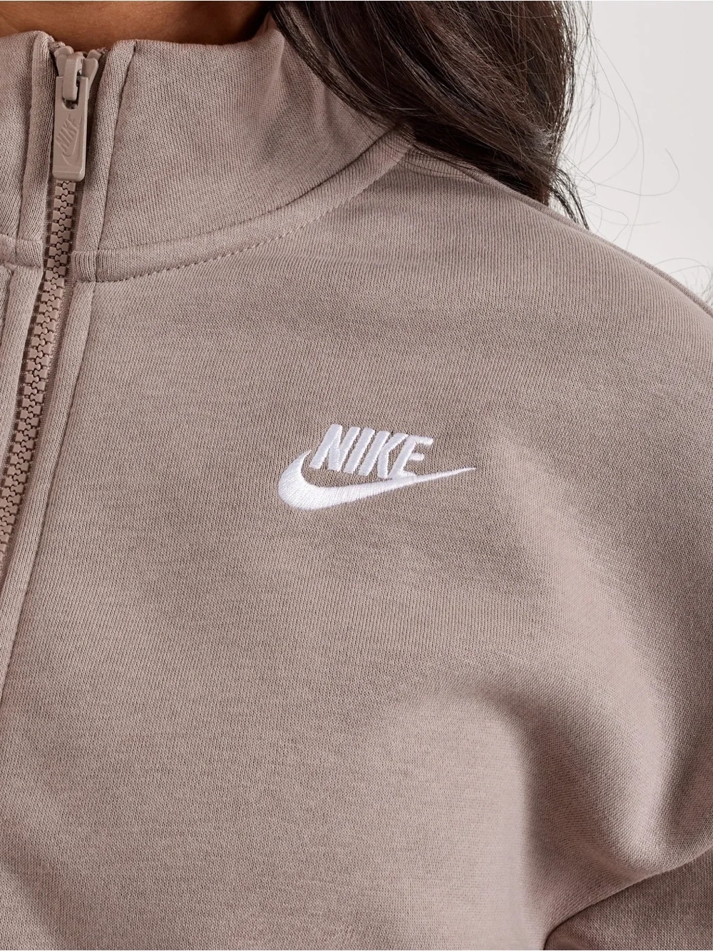 Nike Women’s Club Fleece Track Jacket & Mid-Rise Oversized Sweatpants Set Large